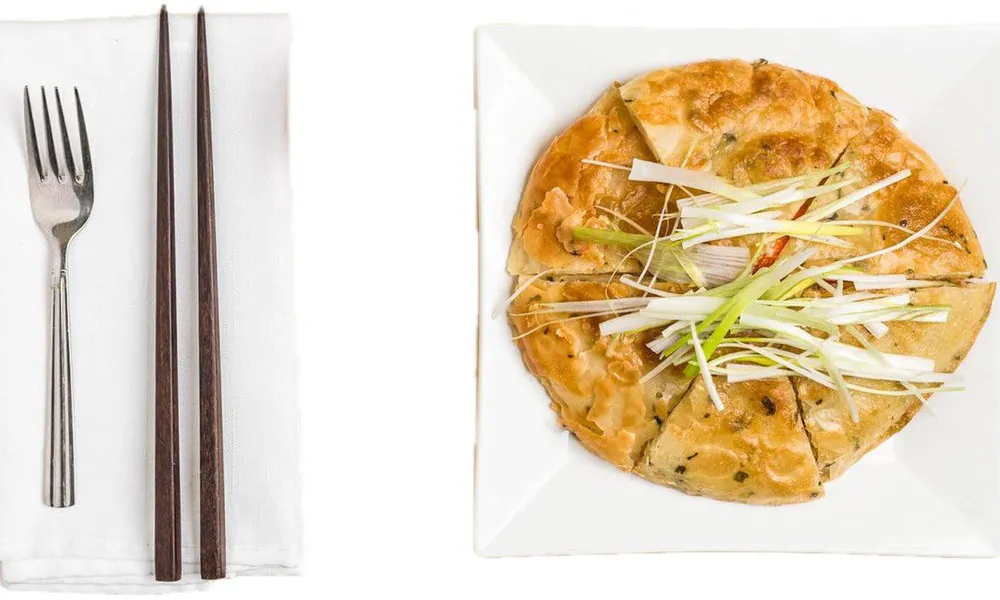 Green Onion Pancakes at J & J Chinese Restaurant，a Chinese Restaurant in Issaquah